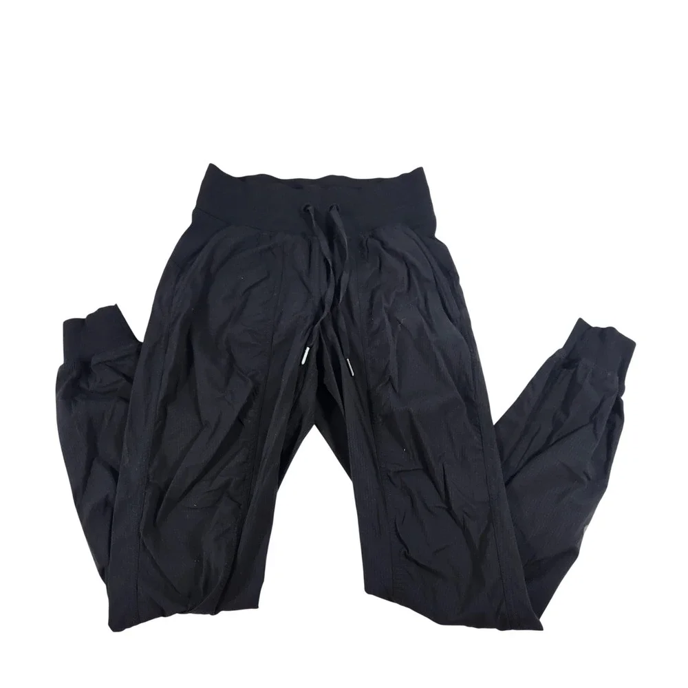 Lululemon Beyond the Studio Jogger Black Size 2 High‎ Rise Ribbed Waistband Pant